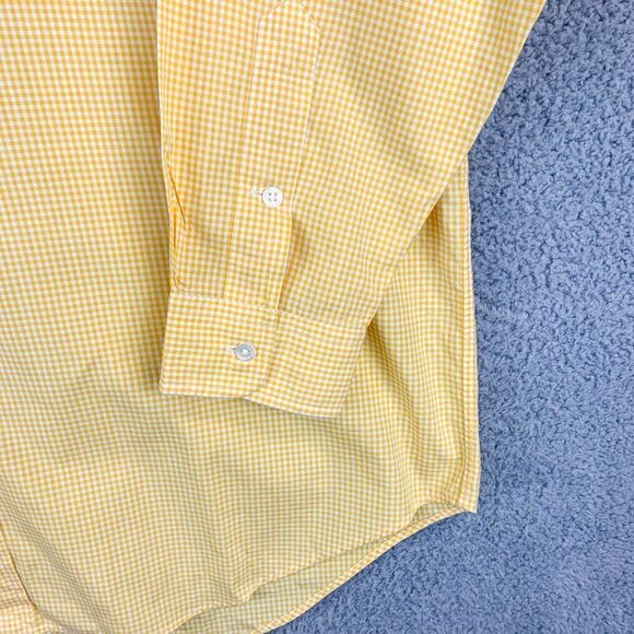 VTG Ralph Lauren Blake Shirt Mens Extra Large Yellow Check Casual Preppy FIT BIG - Picture 4 of 10